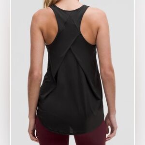 Lululemon Essential Tank size 14 Women's Black Tank Top